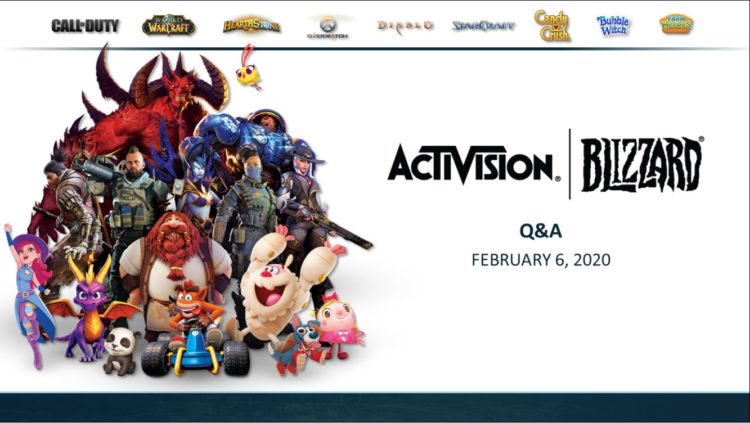 Activision Blizzard отчиталась об итогах 4 квартала 2019 года