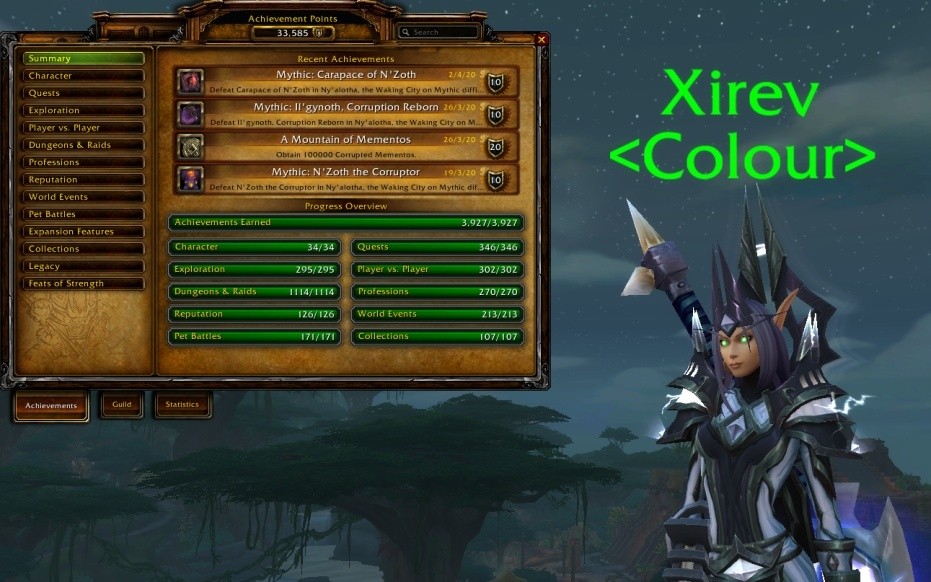 Гравцю вдалося отримати всі досягнення, доступні в Battle for Azeroth