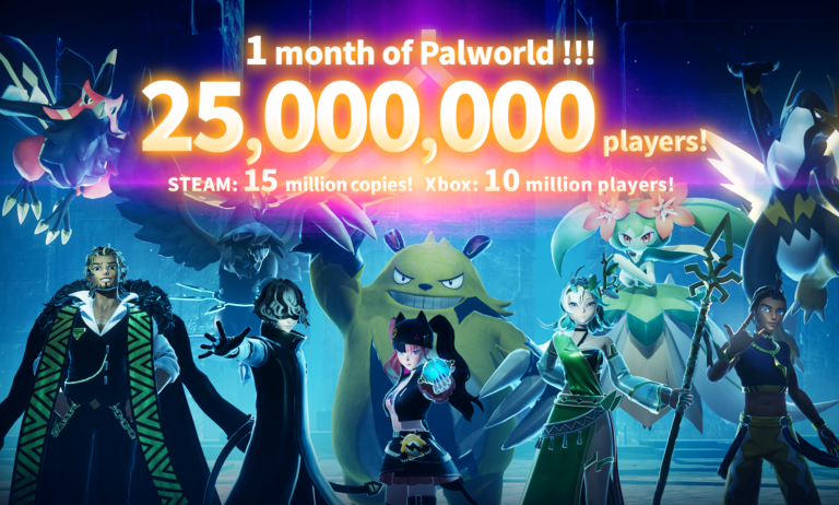 Palworld взрывает игровой мир! 25 миллионов игроков за месяц!